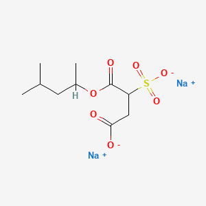 molecular formula C10H16Na2O7S B14477317 Disodium 1-(1,3-dimethylbutyl) 2-sulphonatosuccinate CAS No. 68797-49-9