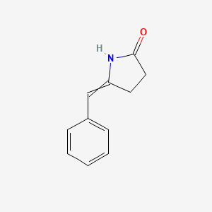 molecular formula C11H11NO B14477321 5-Benzylidenepyrrolidin-2-one CAS No. 67088-99-7