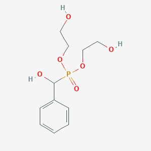molecular formula C11H17O6P B14477329 Bis(2-hydroxyethyl) [hydroxy(phenyl)methyl]phosphonate CAS No. 67622-75-7