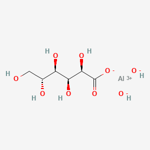 molecular formula C6H13AlO9 B1447739 Dihydroxyaluminum gluconate CAS No. 56449-72-0