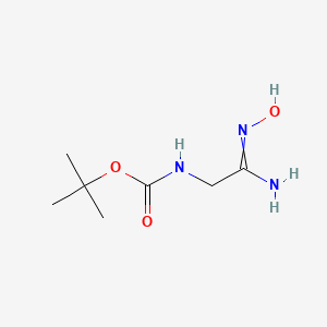 molecular formula C7H15N3O3 B1447741 tert-Butyl (2-(hydroxyamino)-2-iminoethyl)carbamate CAS No. 479079-15-7