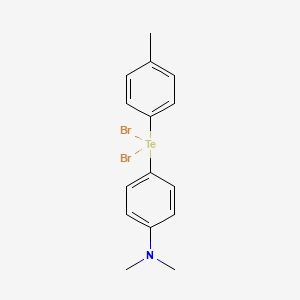 molecular formula C15H17Br2NTe B14477421 Tellurium, dibromo(p-(dimethylamino)phenyl)-p-tolyl- CAS No. 66712-78-5