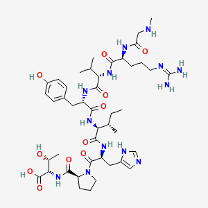 molecular formula C44H69N13O11 B1447745 (Sar1,Thr8)-Angiotensin II CAS No. 53632-49-8