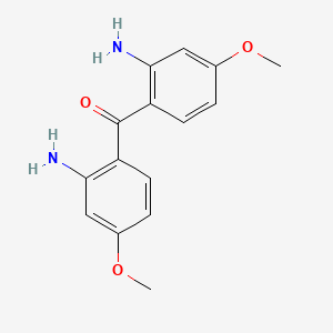 molecular formula C15H16N2O3 B14477486 Bis(2-amino-4-methoxyphenyl)methanone CAS No. 71642-35-8