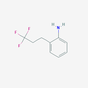 molecular formula C9H10F3N B1447749 2-(3,3,3-Trifluoropropyl)aniline CAS No. 1384429-88-2