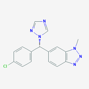 molecular formula C16H13ClN6 B144775 (+)-Vorozole CAS No. 129731-10-8