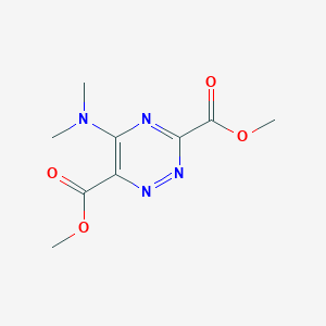 molecular formula C9H12N4O4 B14477528 Dimethyl 5-(dimethylamino)-1,2,4-triazine-3,6-dicarboxylate CAS No. 71856-77-4