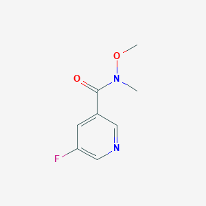 molecular formula C8H9FN2O2 B1447753 5-氟-N-甲氧基-N-甲基烟酰胺 CAS No. 342602-54-4