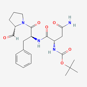 molecular formula C23H32N4O6 B1447756 Boc-Asn-Phe-Pro-aldehyde CAS No. 249757-11-7