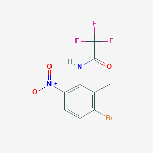 molecular formula C9H6BrF3N2O3 B1447757 N-(3-bromo-2-methyl-6-nitrophenyl)-2,2,2-trifluoroacetamide CAS No. 1325729-87-0