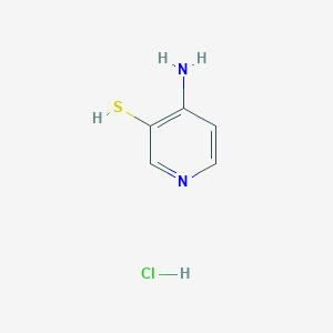 molecular formula C5H7ClN2S B1447758 4-Aminopyridine-3-thiol hydrochloride CAS No. 173069-45-9