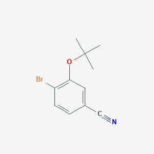 molecular formula C11H12BrNO B1447761 3-tert-Butoxy-4-bromobenzonitrile CAS No. 960309-90-4