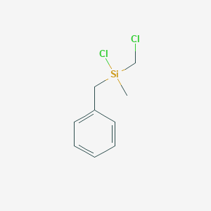 molecular formula C9H12Cl2Si B14477613 Benzyl(chloro)(chloromethyl)(methyl)silane CAS No. 66817-66-1