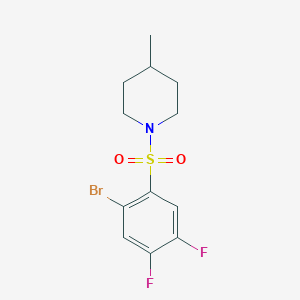 1-((2-Bromo-4,5-difluorophenyl)sulfonyl)-4-methylpiperidine