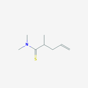 molecular formula C8H15NS B14477657 N,N,2-Trimethylpent-4-enethioamide CAS No. 67797-42-6