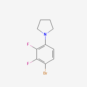 molecular formula C10H10BrF2N B1447766 1-(4-Bromo-2,3-difluorophenyl)pyrrolidine CAS No. 1704069-60-2