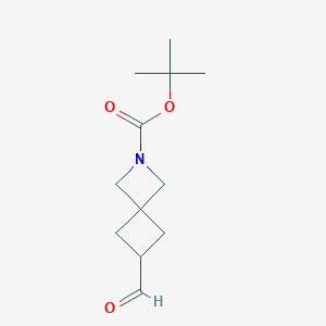 molecular formula C12H19NO3 B1447767 Tert-butyl 6-formyl-2-azaspiro[3.3]heptane-2-carboxylate CAS No. 1440960-67-7