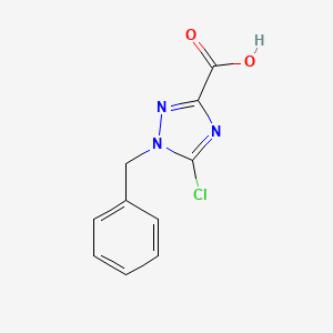 molecular formula C10H8ClN3O2 B1447774 1-benzyl-5-chloro-1H-1,2,4-triazole-3-carboxylic acid CAS No. 1807979-67-4