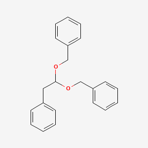 molecular formula C22H22O2 B14477742 1,1-Dibenzyloxy-2-phenylethane CAS No. 65416-19-5