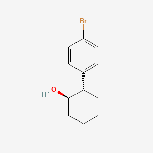 molecular formula C12H15BrO B1447775 反式-2-(4-溴苯基)-环己醇 CAS No. 157519-00-1