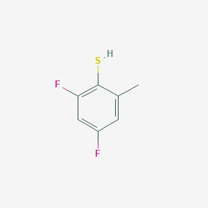 molecular formula C7H6F2S B1447777 2,4-Difluoro-6-(methyl)thiophenol CAS No. 1805063-31-3