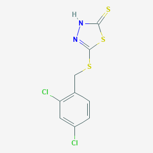 B144778 5-(2,4-Dichlorobenzylthio)-2-mercapto-1,3,4-thiadiazole CAS No. 136384-19-5
