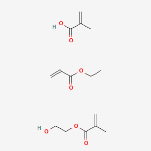 molecular formula C15H24O7 B14477812 Ethyl prop-2-enoate;2-hydroxyethyl 2-methylprop-2-enoate;2-methylprop-2-enoic acid 