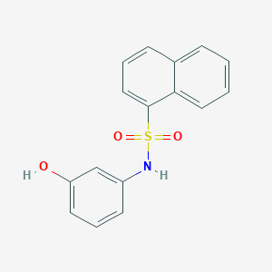 molecular formula C16H13NO3S B14477863 N-(3-hydroxyphenyl)naphthalene-1-sulfonamide CAS No. 71862-45-8