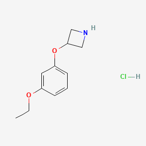 molecular formula C11H16ClNO2 B1447791 3-(3-Ethoxyphenoxy)azetidine hydrochloride CAS No. 1820684-52-3