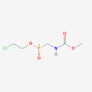 molecular formula C5H10ClNO4P+ B14477946 9-Chloro-3,6-dioxo-2,7-dioxa-4-aza-6-phosphonianonane CAS No. 67177-76-8