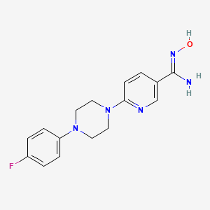 6-[4-(4-fluorophenyl)piperazin-1-yl]-N'-hydroxypyridine-3-carboximidamide