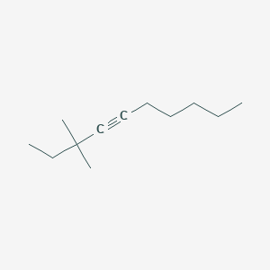 molecular formula C12H22 B14478010 3,3-Dimethyl-dec-4-yne CAS No. 70732-45-5