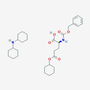molecular formula C31H48N2O6 B1447808 N-cyclohexylcyclohexanamine;(2S)-5-cyclohexyloxy-5-oxo-2-(phenylmethoxycarbonylamino)pentanoic acid CAS No. 111479-43-7