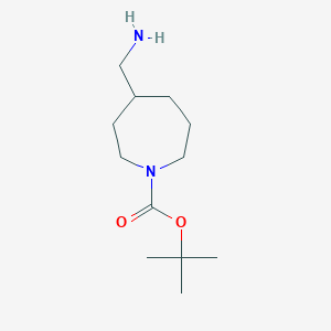 molecular formula C12H24N2O2 B1447809 Tert-butyl 4-(aminomethyl)azepane-1-carboxylate CAS No. 1369353-14-9