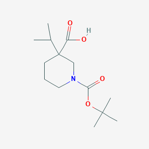 molecular formula C14H25NO4 B1447812 1-Boc-3-isopropylpiperidine-3-carboxylic Acid CAS No. 1363165-91-6