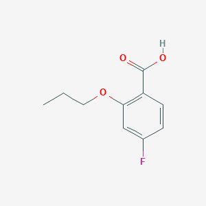 molecular formula C10H11FO3 B1447821 4-Fluoro-2-propoxybenzoic acid CAS No. 1378666-16-0
