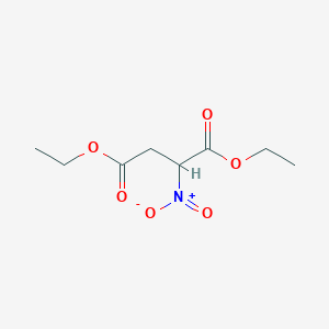 molecular formula C8H13NO6 B14478215 Butanedioic acid, nitro-, diethyl ester CAS No. 70683-11-3
