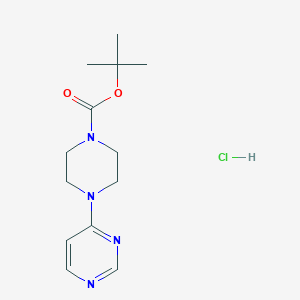 tert-Butyl 4-(pyrimidin-4-yl)piperazine-1-carboxylate hydrochloride