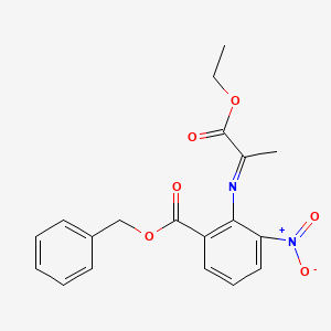 (E)-ethyl 2-[(2'-benzyloxycarbonyl-6'-nitro-phenyl)-imino] propanoate
