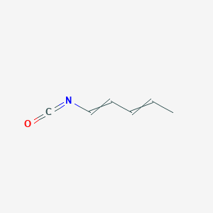 molecular formula C6H7NO B14478323 1-Isocyanatopenta-1,3-diene CAS No. 65899-54-9