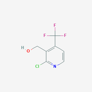 molecular formula C7H5ClF3NO B1447833 [2-Chloro-4-(trifluoromethyl)pyridin-3-yl]methanol CAS No. 1227502-97-7