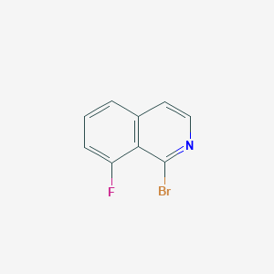 molecular formula C9H5BrFN B1447834 1-溴-8-氟异喹啉 CAS No. 1368512-30-4