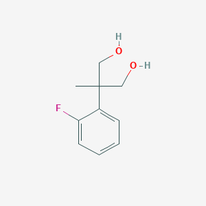 molecular formula C10H13FO2 B1447835 2-(2-Fluorophenyl)-2-methylpropane-1,3-diol CAS No. 1504111-66-3
