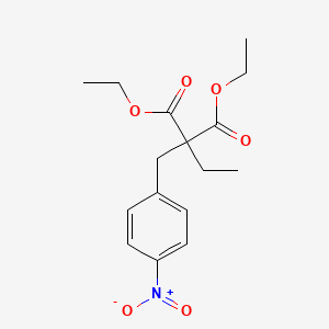molecular formula C16H21NO6 B1447842 1,3-Diethyl 2-ethyl-2-[(4-nitrophenyl)methyl]propanedioate CAS No. 1461708-45-1