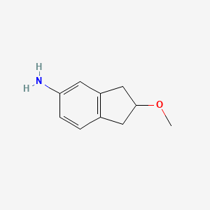 molecular formula C10H13NO B1447843 2-methoxy-2,3-dihydro-1H-inden-5-amine CAS No. 1173986-64-5