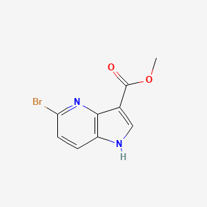 molecular formula C9H7BrN2O2 B1447844 5-溴-1H-吡咯并[3,2-b]吡啶-3-羧酸甲酯 CAS No. 1448259-40-2
