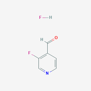 molecular formula C6H5F2NO B1447845 3-Fluoropyridine-4-carbaldehyde hydrofluoride CAS No. 1820741-48-7