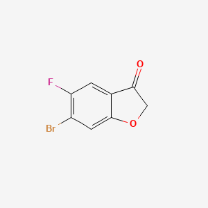 6-Bromo-5-fluoro-2,3-dihydro-1-benzofuran-3-one