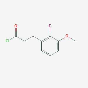 molecular formula C10H10ClFO2 B1447855 3-(2-Fluoro-3-methoxyphenyl)propanoyl chloride CAS No. 1525470-75-0