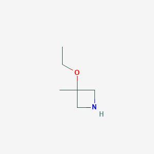 molecular formula C6H13NO B1447857 3-Ethoxy-3-methylazetidine CAS No. 1416586-63-4